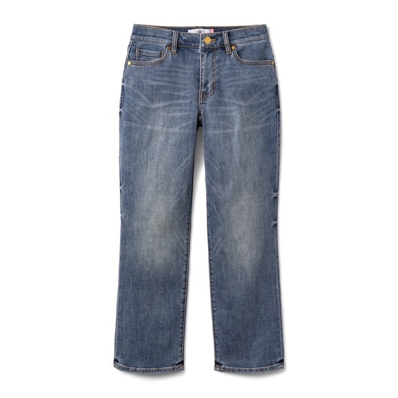 CAbi Denim - Cabi Soho Womens Cropped Straight Leg Jeans Medium Wash Blue Denim Sz 6 4905